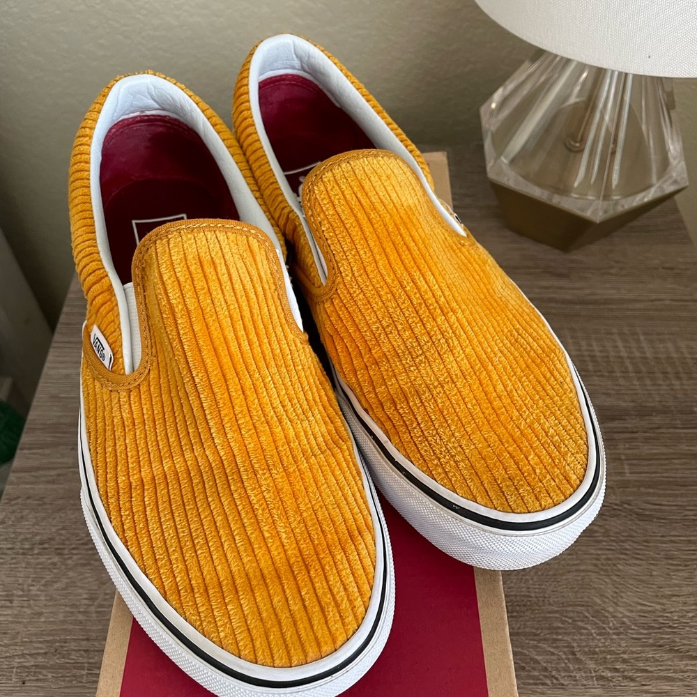 Yellow Corduroy Vans